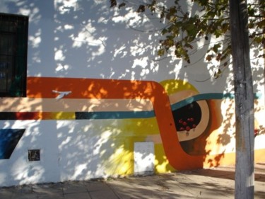 Pintura titulada "Mural Almafuerte (P…" por Alejandro Maass, Obra de arte original