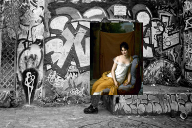 Arte digitale intitolato "Hors cadre 6" da Solange Gautier, Opera d'arte originale, Fotomontaggio