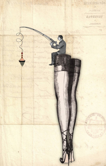 Artes digitais intitulada "legs.jpg" por Solange Gautier, Obras de arte originais, Colagens
