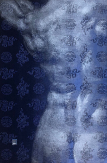 Картина под названием "SilverBack" - Gavin Tu, Подлинное произведение искусства, Акрил Установлен на Деревянная рама для нос…