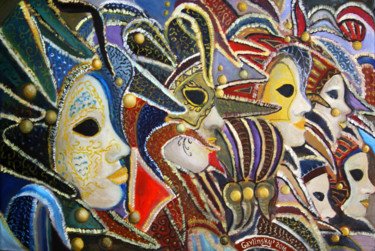 Картина под названием "carnival.jpg" - Denis Gavlinsky, Подлинное произведение искусства, Масло