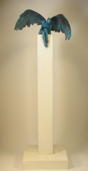 Escultura titulada "Sous les Ailes du S…" por Gaya, Obra de arte original, Bronce