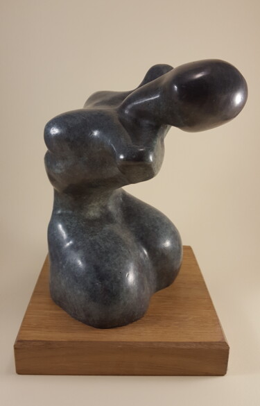 Sculpture titled "Retourne-Toi" by Gaya, Original Artwork, Bronze