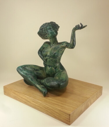 Skulptur mit dem Titel "Nao" von Gaya, Original-Kunstwerk, Terra cotta