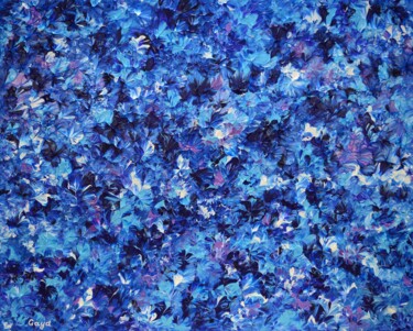 Pittura intitolato "Blue Morpho Dream" da Gayane Karapetyan (Gaya), Opera d'arte originale, Acrilico