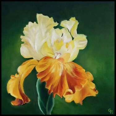 Painting titled "Iris" by Gayathri Seshadri, Original Artwork, Oil