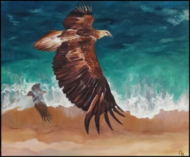 Pintura intitulada ""Spread Your Wings"" por Gayathri Seshadri, Obras de arte originais, Óleo