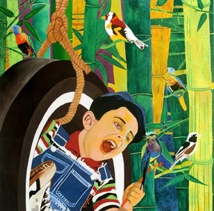 Peinture intitulée "Child of heaven" par Gayatri Artist, Œuvre d'art originale, Autre