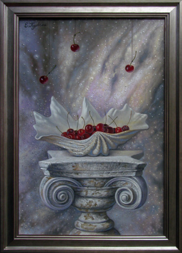 Картина под названием "Соблазн летней ночи" - Елена Кульчик, Подлинное произведение искусства, Масло