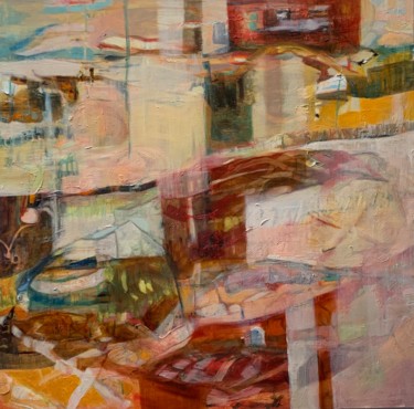 Peinture intitulée "October 7" par Gayle Sachs, Œuvre d'art originale, Huile