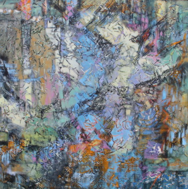Collages titled "Evidence #16" by Gayle Sachs, Original Artwork, Oil