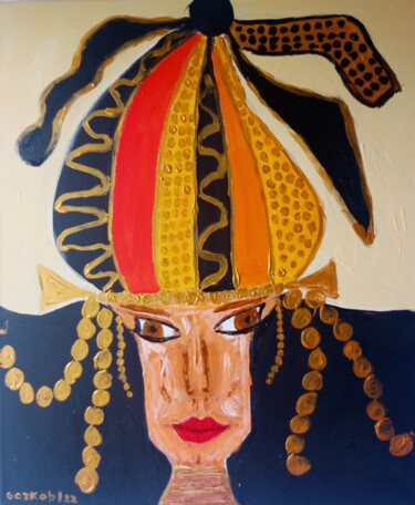 Schilderij getiteld "Dunyazad" door Gazkob, Origineel Kunstwerk, Acryl