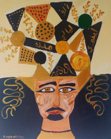 Painting titled "Sultan Shahriar" by Gazkob, Original Artwork, Acrylic