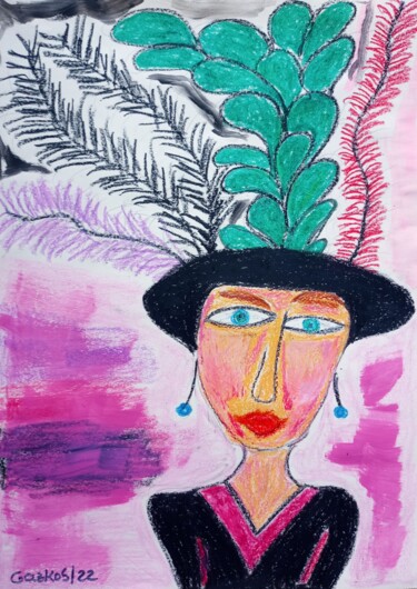 Pintura intitulada "Lady" por Gazkob, Obras de arte originais, Acrílico