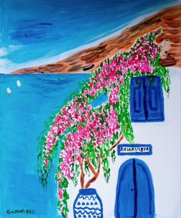 绘画 标题为“South European coast” 由Gazkob, 原创艺术品, 丙烯