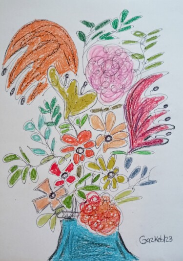 Rysunek zatytułowany „Spring Bouquet III/…” autorstwa Gazkob, Oryginalna praca, Długopis