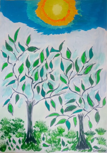 Painting titled "Spring II/ Primaver…" by Gazkob, Original Artwork, Acrylic