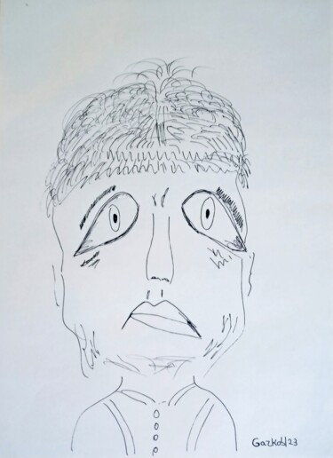 Rysunek zatytułowany „By the psychologist” autorstwa Gazkob, Oryginalna praca, Długopis