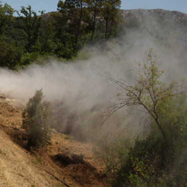 Fotografía titulada "Train à vapeur" por Christophe Jeanjean, Obra de arte original, Fotografía digital