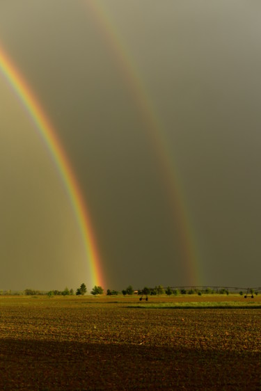 Fotografie getiteld "Arc-en-ciel sur un…" door Christophe Jeanjean, Origineel Kunstwerk, Digitale fotografie