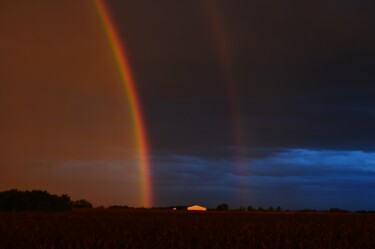 Photographie intitulée "Arc en ciel du soir" par Christophe Jeanjean, Œuvre d'art originale, Photographie numérique