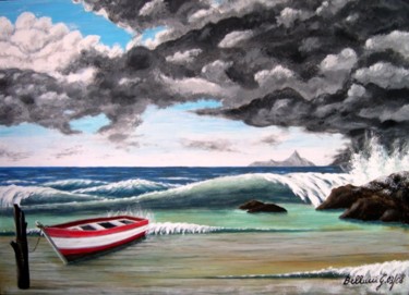 Pittura intitolato "Tempesta Improvvisa…" da Gbellucci, Opera d'arte originale