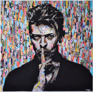 Painting titled "Bowie" by G. Carta, Original Artwork, Acrylic