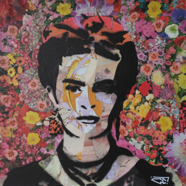 Painting titled "Frida 1" by G. Carta, Original Artwork, Acrylic Mounted on Wood Panel