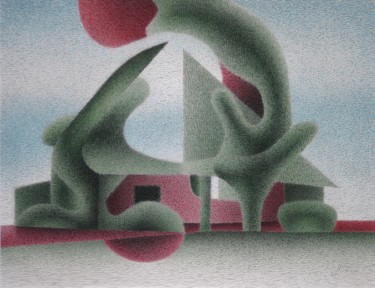 Dessin intitulée "The attractive Mani…" par Gerrit Cnossen, Œuvre d'art originale, Pastel Monté sur Carton