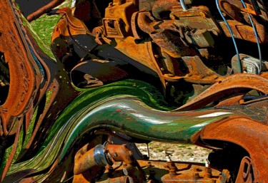 Photographie intitulée "The rusty masculine…" par Gerrit Cnossen, Œuvre d'art originale, Photographie numérique