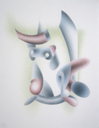 Dessin intitulée "De Scorpio  looks a…" par Gerrit Cnossen, Œuvre d'art originale, Pastel Monté sur Carton