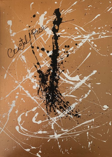 Painting titled "Cristal Rosè" by Gabriele Doglietto, Original Artwork, Acrylic