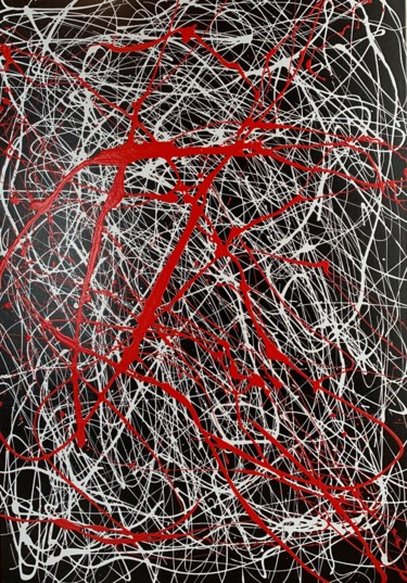 Картина под названием "Caos" - Gabriele Doglietto, Подлинное произведение искусства, Эмаль