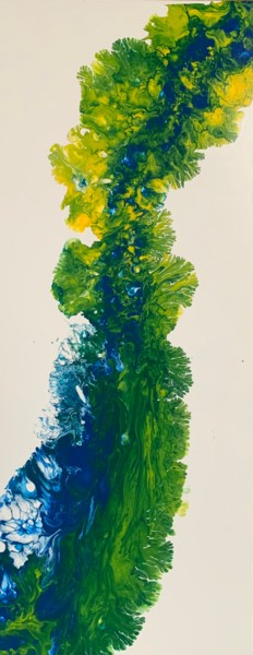 Malerei mit dem Titel "Flora" von Gabriele Doglietto, Original-Kunstwerk, Emaille