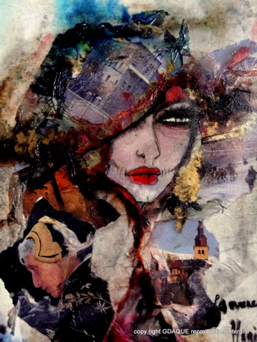 Painting titled "marie" by Gdaque, Original Artwork