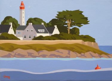 Entrée du golf Peinture intitulée "Entrée du golf" par Greg, Œuvre d'art originale, Huile Monté sur Châssis