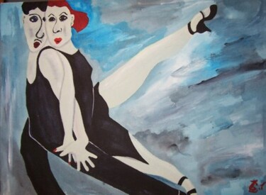 Painting titled "Spanisch dancers" by Gea Zwanink, Original Artwork, Oil