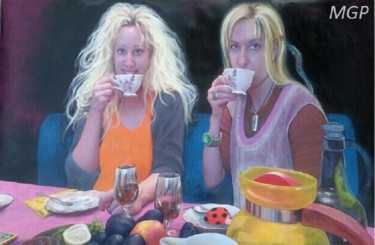 Digital Arts titled "Tea Time" by Marta Goebel-Pietrasz, Original Artwork