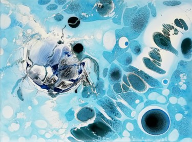 Peinture intitulée "Le berceau de la lu…" par Sylvie Gedda, Œuvre d'art originale, Pigments