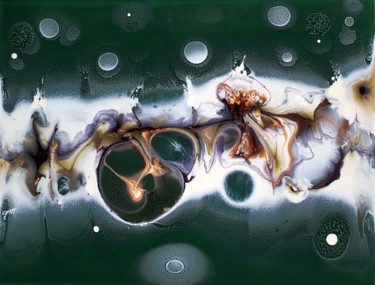 Peinture intitulée "Le chemin des fées" par Sylvie Gedda, Œuvre d'art originale, Pigments