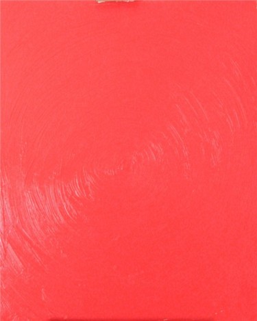 Peinture intitulée "Point rouge sur fon…" par Gédéon, Œuvre d'art originale, Huile