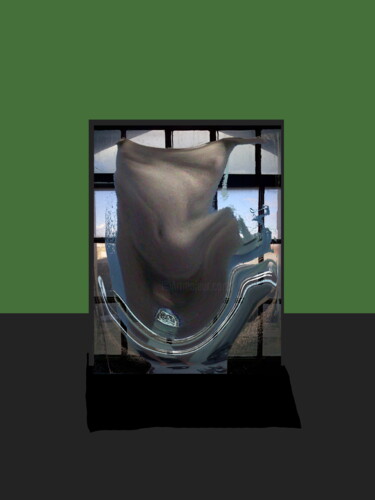 Digitale Kunst mit dem Titel "Captive Artist 1" von Gee Shepherd, Original-Kunstwerk, 2D digitale Arbeit