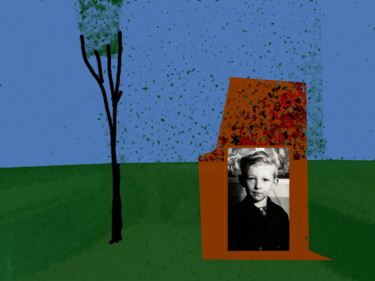 Arte digitale intitolato "Me In A House" da Gee Shepherd, Opera d'arte originale, Fotomontaggio