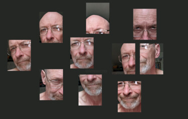 Digitale Kunst getiteld "Face Sequence" door Gee Shepherd, Origineel Kunstwerk, 2D Digital Work