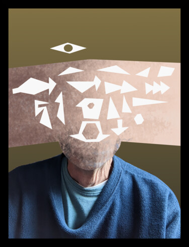 Arte digitale intitolato "Self  Portrait Imag…" da Gee Shepherd, Opera d'arte originale, Lavoro digitale 2D