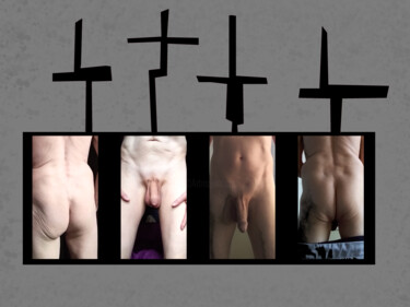 Arte digitale intitolato "Nude Extensions" da Gee Shepherd, Opera d'arte originale, Lavoro digitale 2D