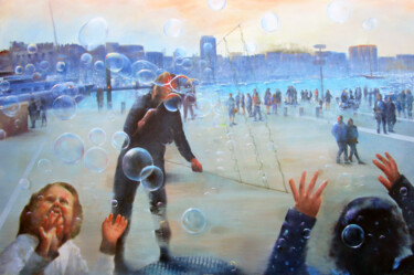 Painting titled "Magic Moments" by Geert Bordich, Original Artwork, Oil