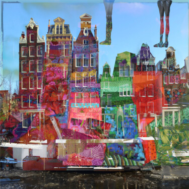 Fotografía titulada "Amsterdam view opus…" por Geert Lemmers, Obra de arte original, Fotografía analógica Montado en Plexigl…