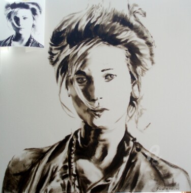 Schilderij getiteld "Selah Sue, Belgian…" door Geert Coucke, Origineel Kunstwerk, Olie