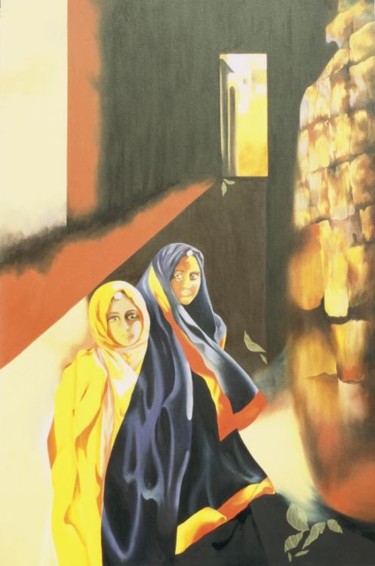 Painting titled "Waqt Wakfa" by Geeta Vadhera, Original Artwork